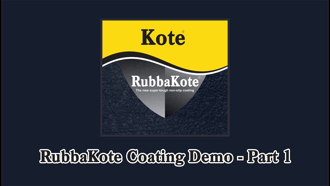 RubbaKote - KOTE Product - Rubber Coating Demo [Part 1]