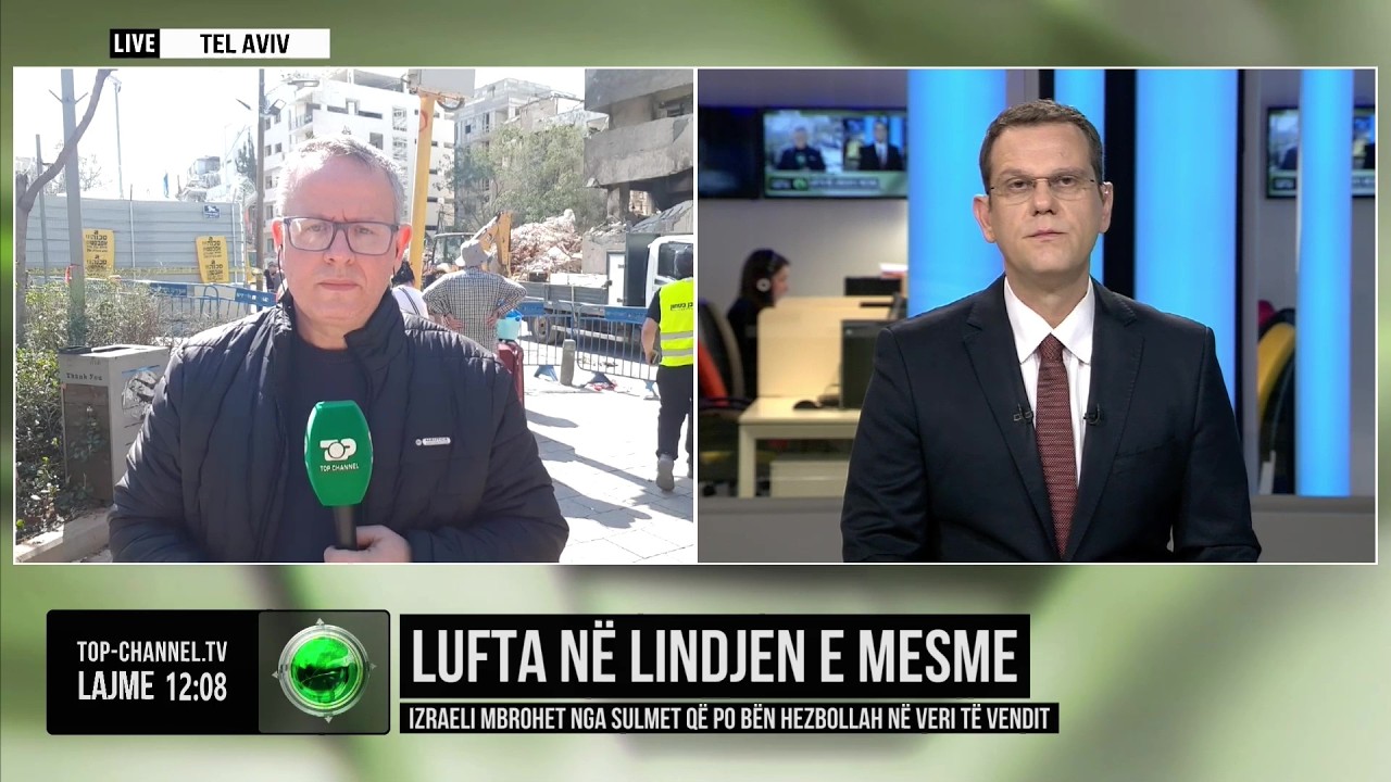 Top Channel/ Lufta në Lindjen e Mesme, Izraeli mbrohet nga sulmet e Hezbollah në veri të vendit