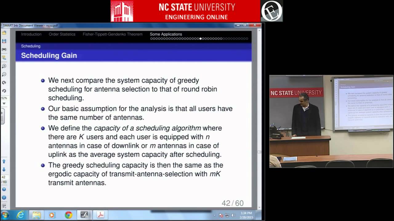 ECE 804 Lecture 004  Dr  Vahid Tarokh  The Theorem of Fisher&ndash;Tippett&ndash;Gnedenko
