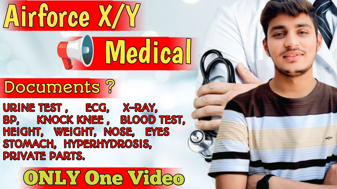 Airforce Complete Medical Test + Documents 📋 | Step-by-Step Full Guide 2025