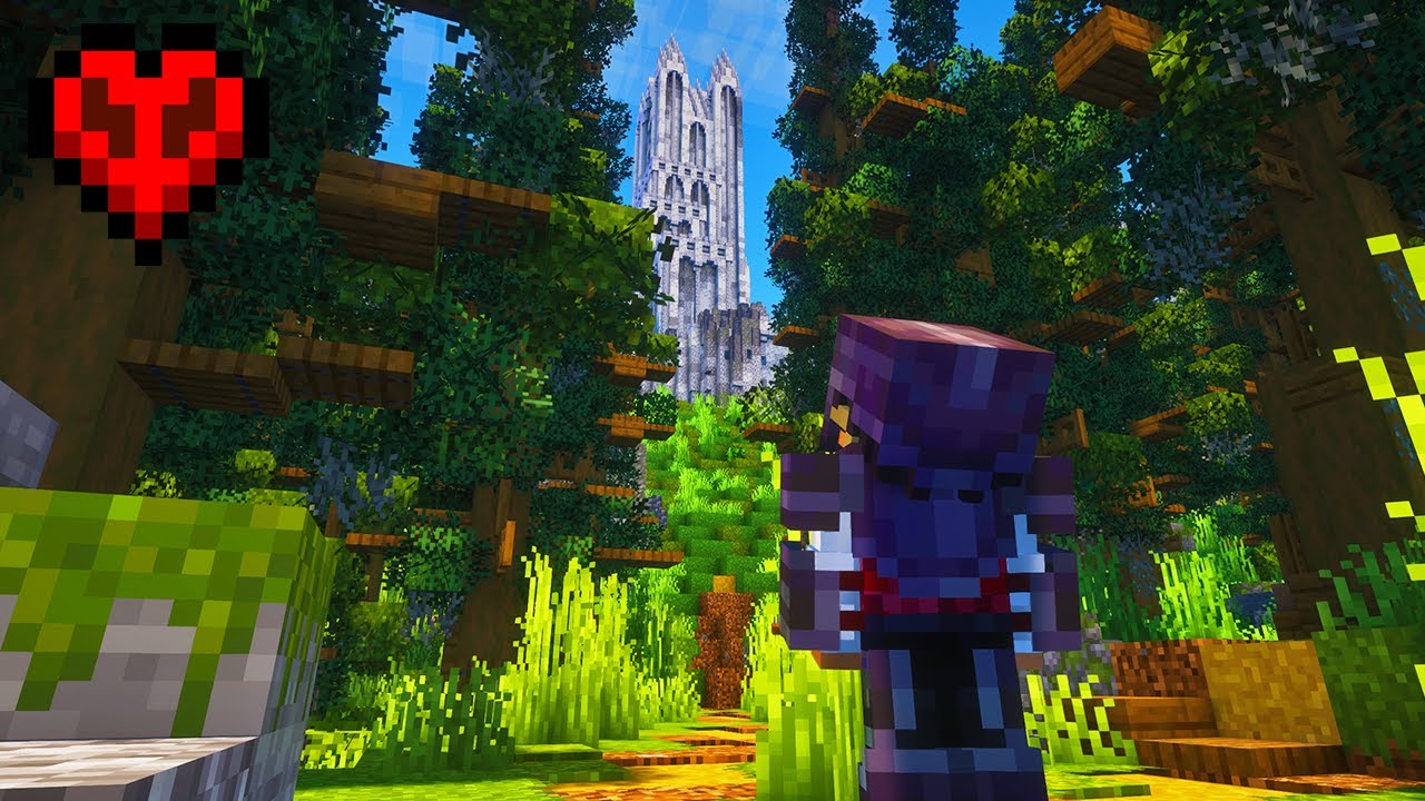 I Built a CUSTOM FOREST In Minecraft Hardcore