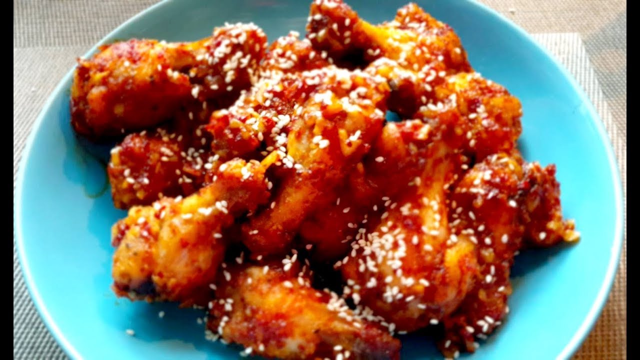 ကိုရီးယား ၾကက္ေတာင္ပံ အစပ္ေၾကာ္!!!| Spicy Korean fried chicken