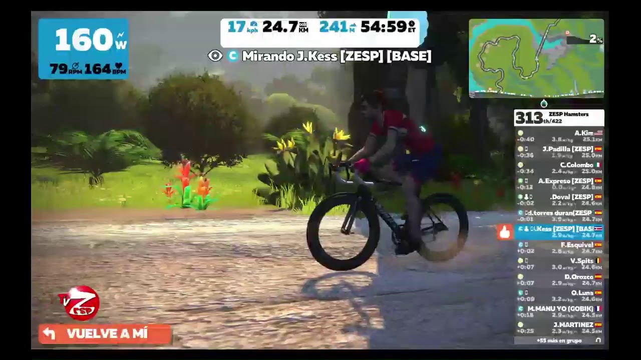 Emisi&oacute;n en directo de Comunidad Zwift [ZESP] de la carrera ZESP MATANDO O CORPO by SARIS