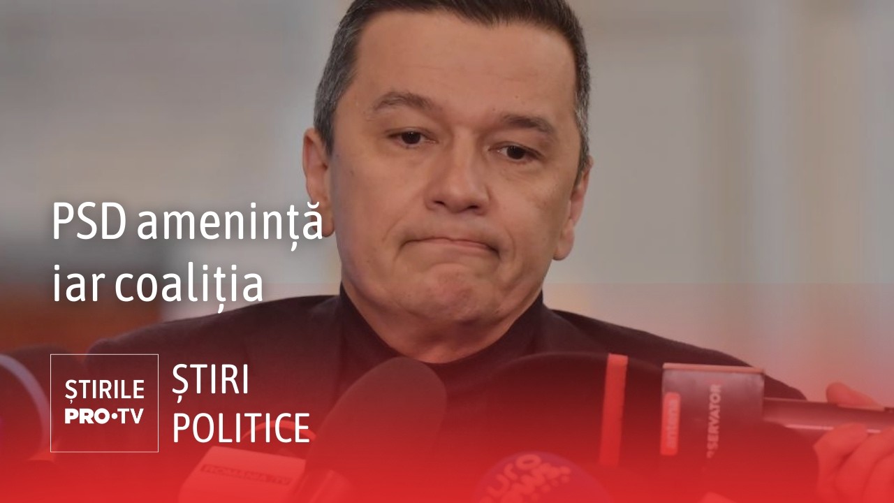 PSD amenință iar cu ruperea coaliției de guvernare
