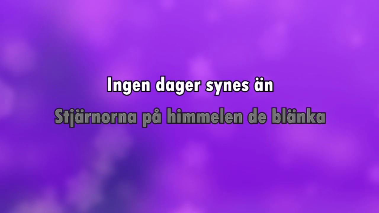 Staffan visan (karaoke - lyrics)