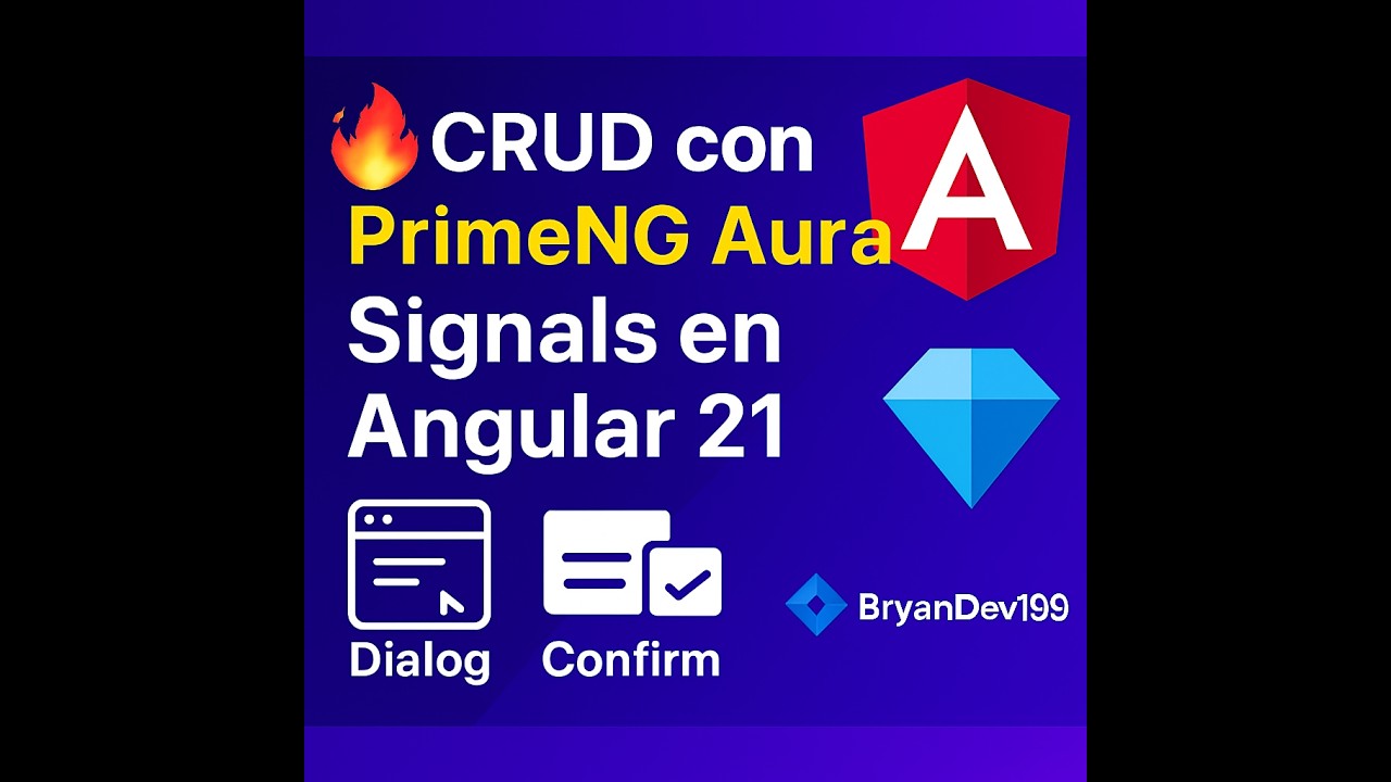 🔥 CRUD con PrimeNG Aura y Signals  Dialog + Confirm en Angular 21