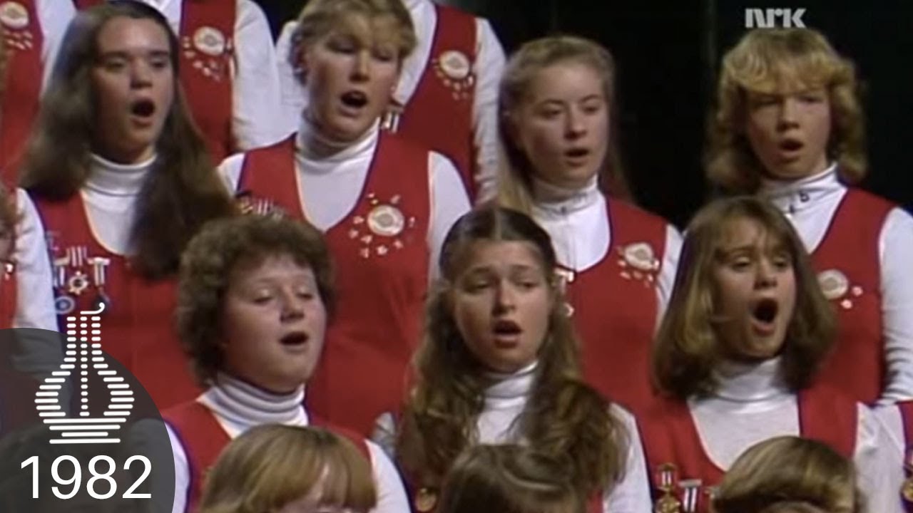 Oppsal Skoles Pikekor live under Spellemannprisen 1982