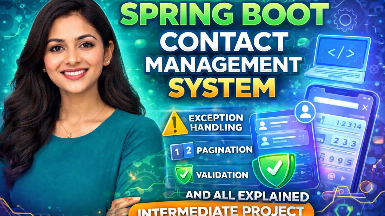 📞📲Spring Boot Contact Management System | Validation, Pagination, Soft Delete & Exception Handling