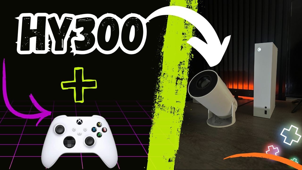 ✅ EXPERIENCIA DE USO DEL PROYECTOR HY300 + XBOX SERIES S 🤯👆🏼(Probando juegos de Xbox en proyector) 🤩