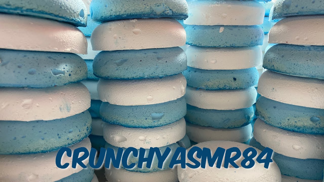 Blue & White Gym Chalk Donut Crush | Sleep Aid | Oddly Satisfying | ASMR