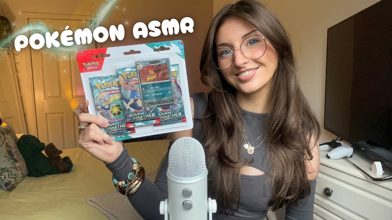 ASMR Opening Pokémon packs🎧 (Journey Together) 