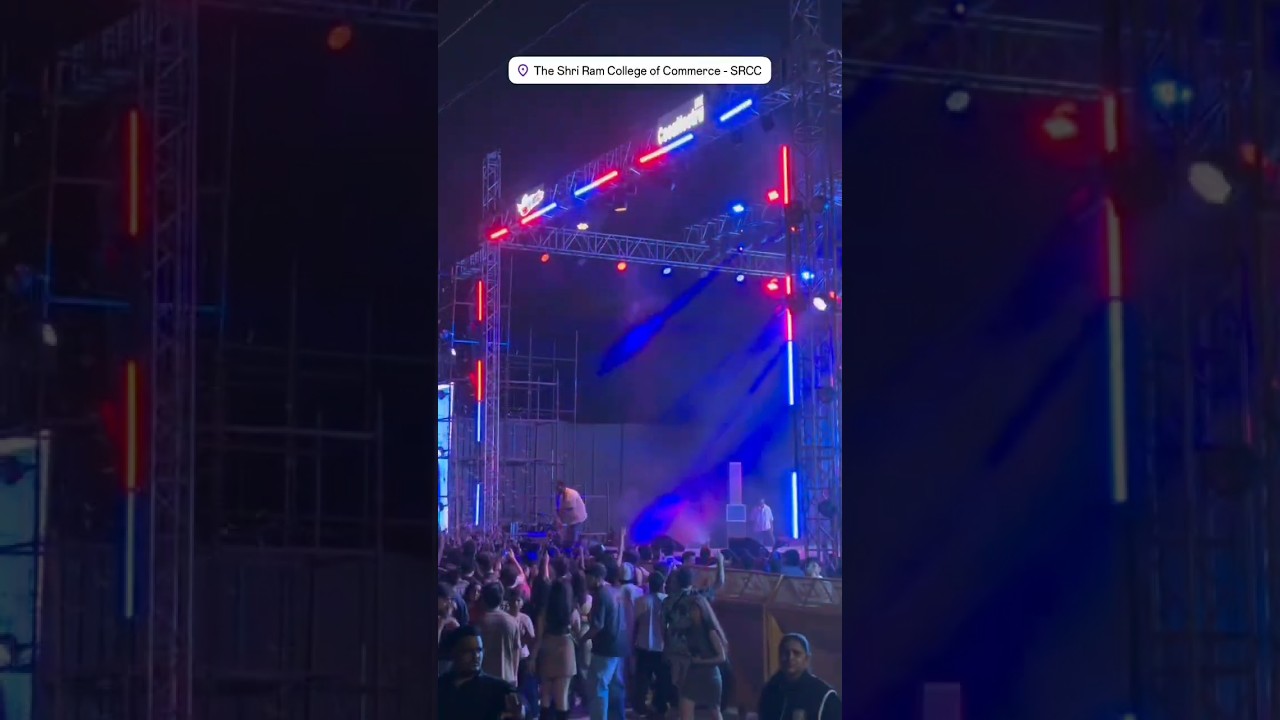SRCC Fest-2025 ❤️🔥#srcc #shriramcollegeofcommerce #delhiuniversity #fest#viralvideo#trendingshorts