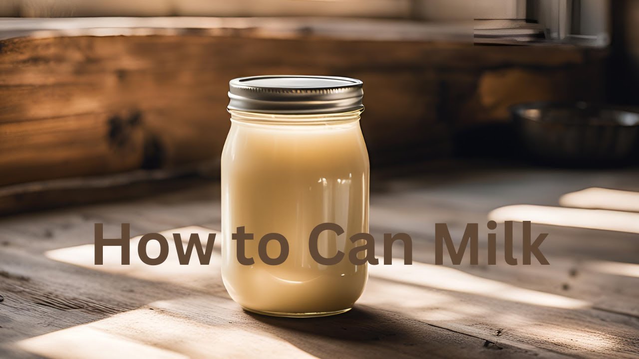 Fast and Easy way to store Milk.  Canning Milk ~ A long term food Preservation.  #athome #prepper