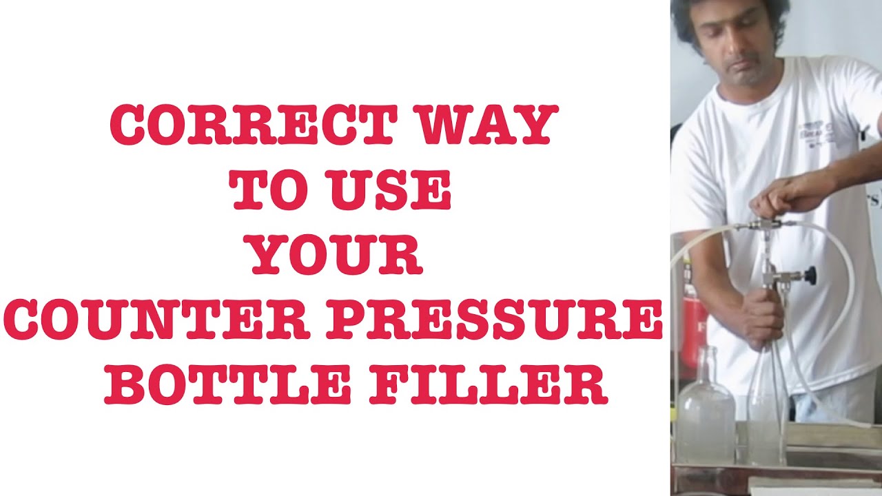 The correct method to use your counter pressure bottle filler