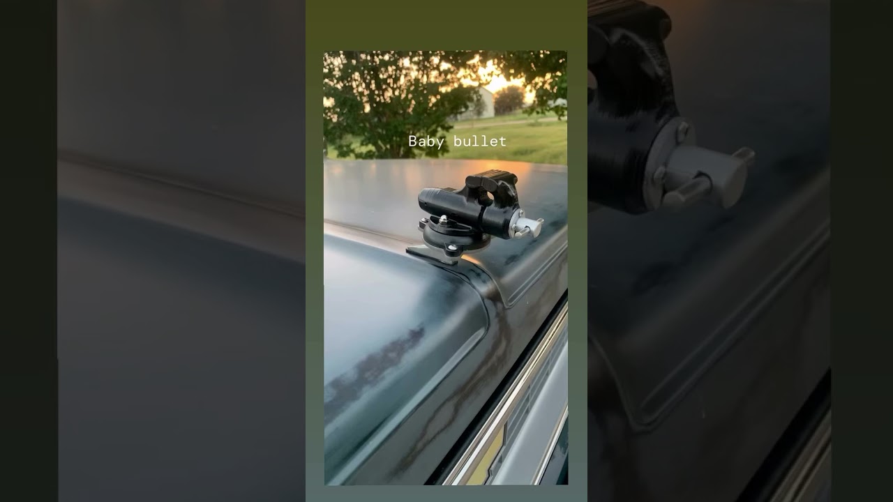 @tz_workz 3d printed @wilton.tools #babybullet #benchvise hood ornament for the #c10 #squarebody