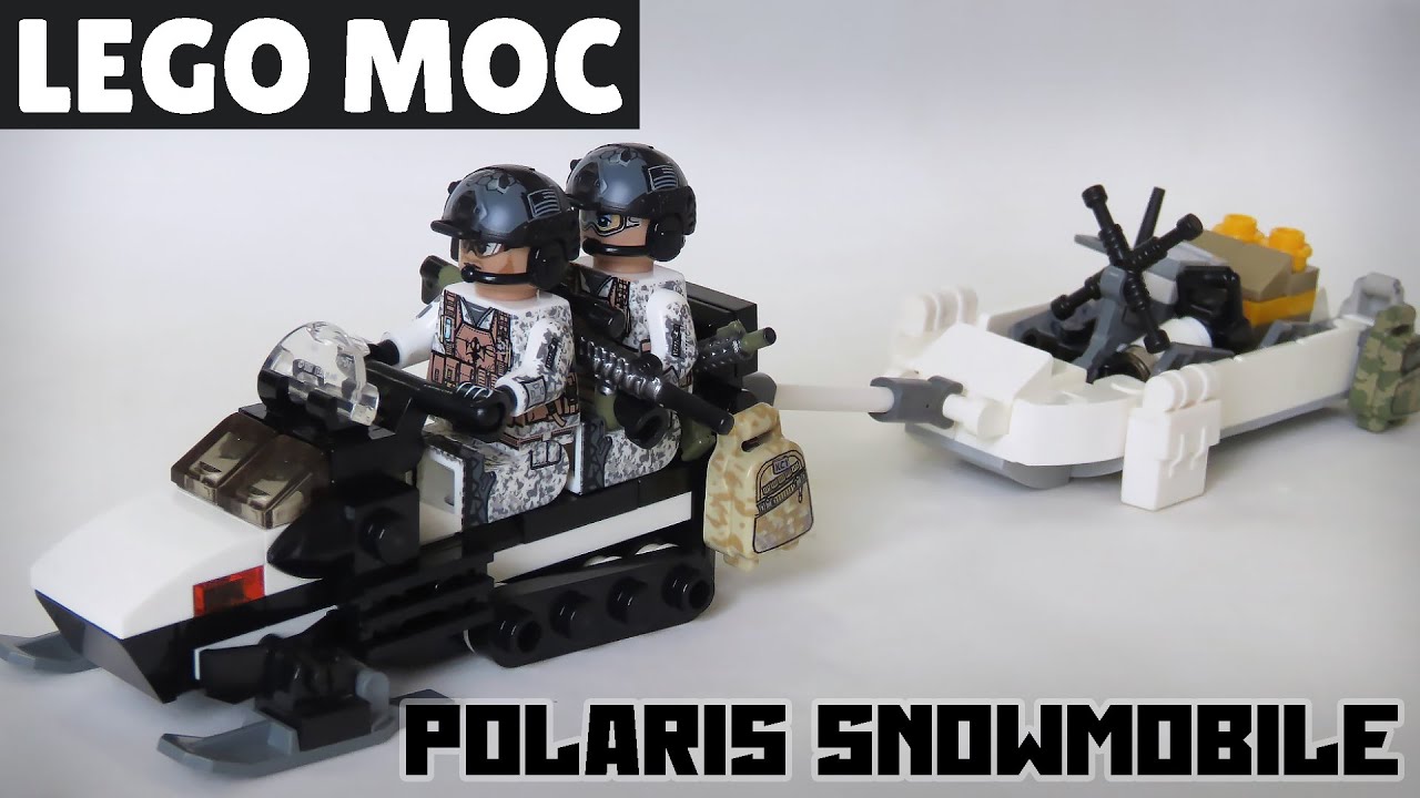 MOC **LEGO Polaris Snowmobile  & Cargo Sled - US Special Operations Forces (SOF)