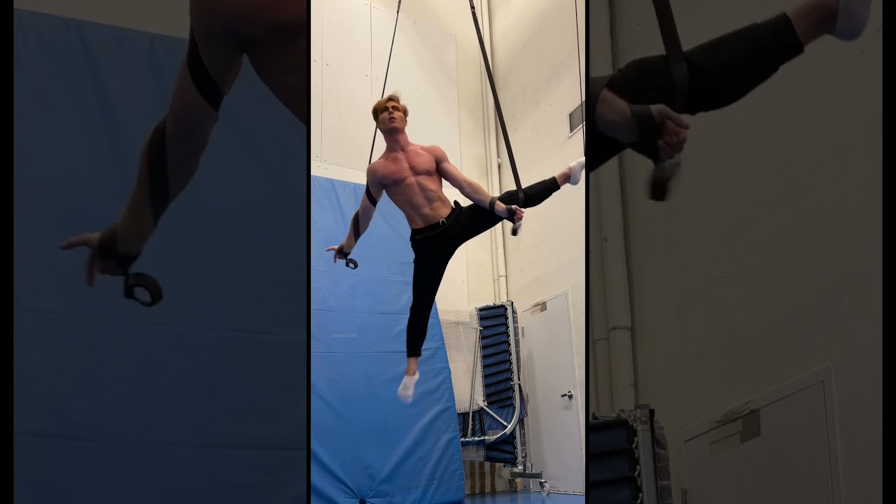 Aerial straps training