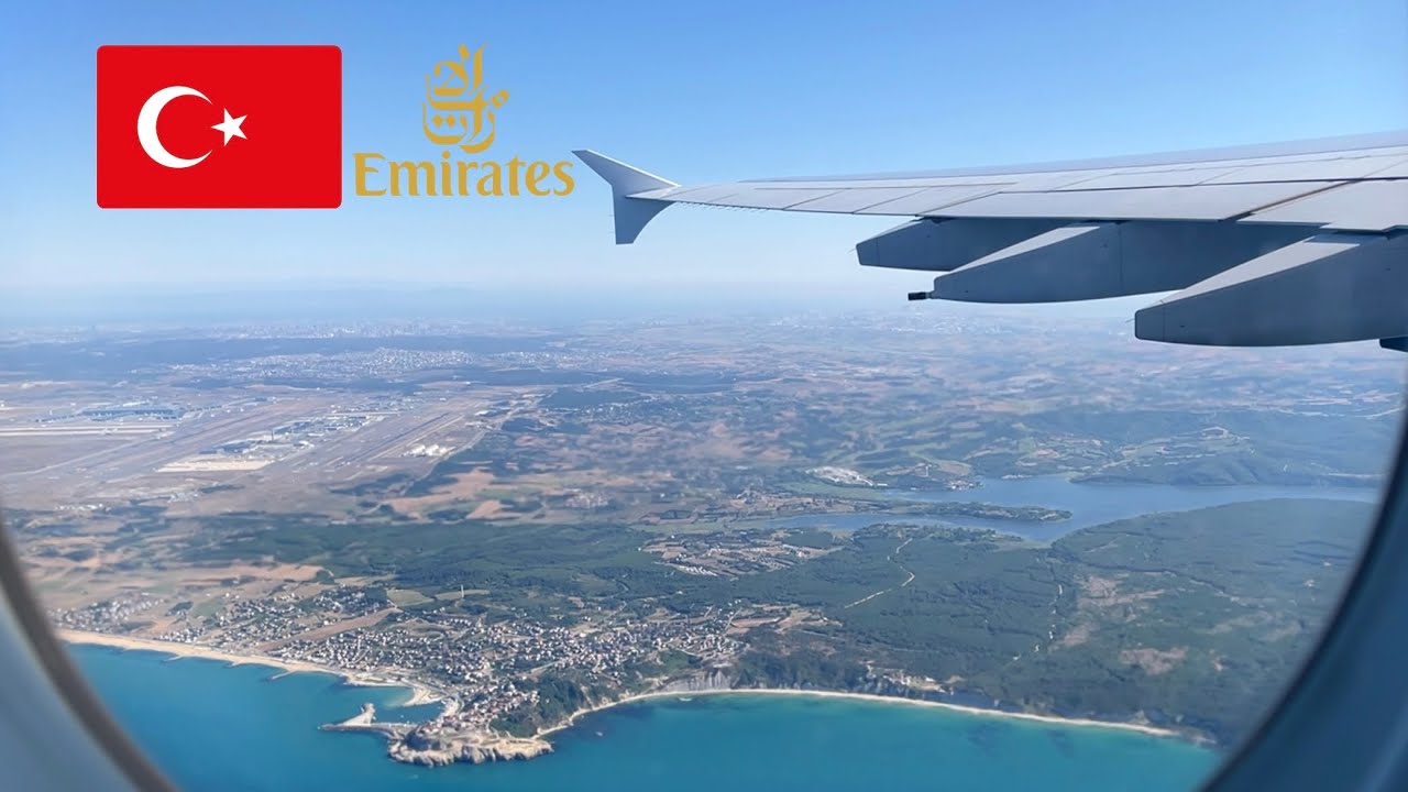 Beautiful Emirates A380 takeoff from Istanbul 🇹🇷