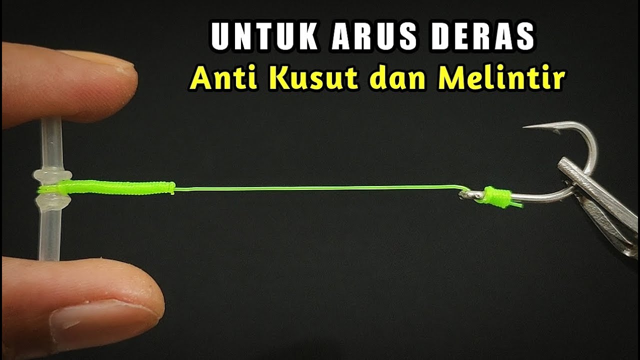 Cara membuat rangkaian pancing dasaran anti melintir / Bottom fishing free tangle - twist