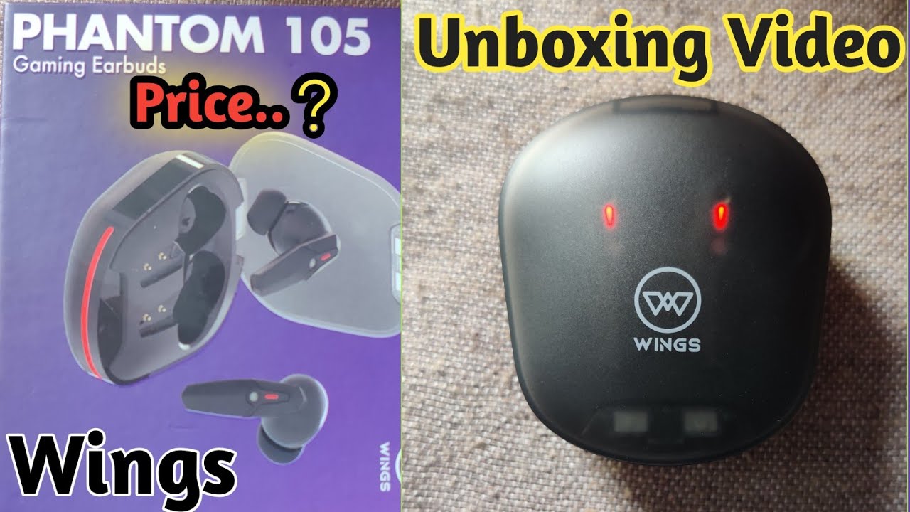 Wings Phantom 105  40ms Low latency Gaming  with RGB colour light  Unboxing Video