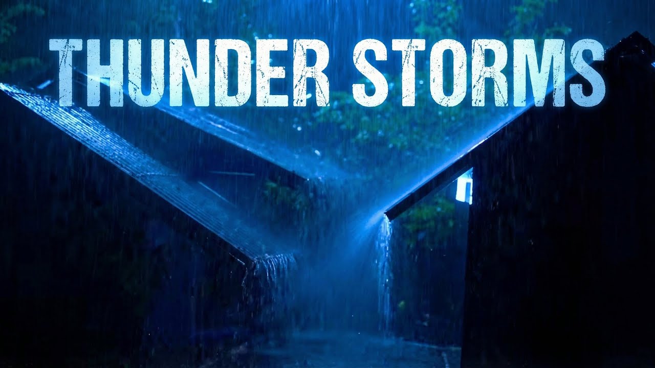 Heavy Storm - Continuous Rain and Thunder Sounds, Thunderstorm Rain for Sleeping, Relaxing