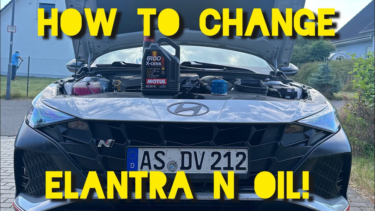 DIY: How to change oil on your Hyundai Elantra N