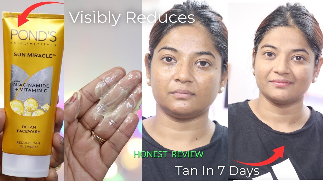 Ponds Sun Miracle Detan  Facewash  Review | With Vitamin C & Niacinamide | Reduce Tan In 7 Days |