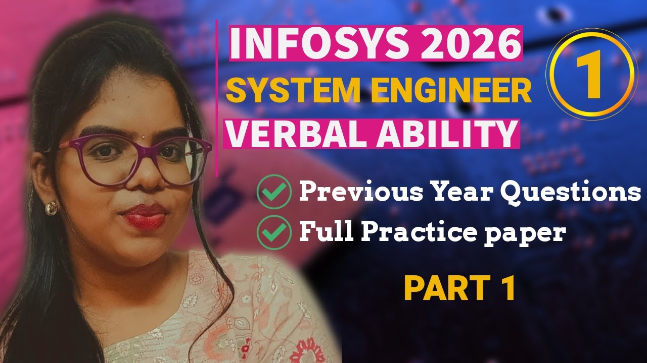 Infosys Verbal Ability | Previous Year Questions | Practice NOW | Infosys 2026