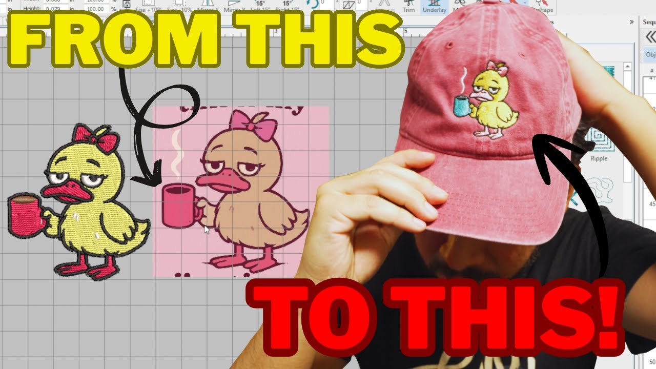 My embroidery WORKFLOW | Full Digitizing tutorial for Clean and accurate embroidery | Tajima TMBP-2