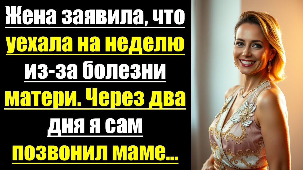 Жена заявила, что уехала на неделю из-за болезни матери. Через два дня я сам позвонил маме…