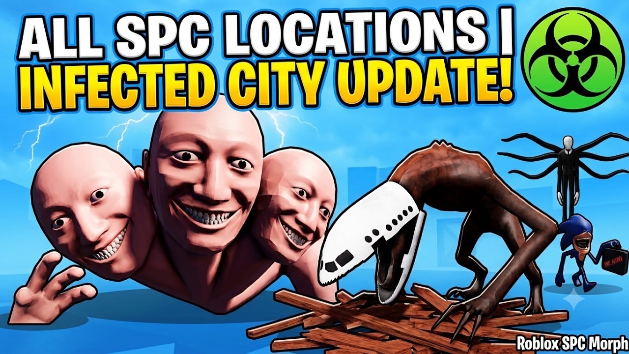 ALL SPC LOCATIONS IN INFECTED CITY UPDATE! ☣️ | Roblox SPC Morph Map