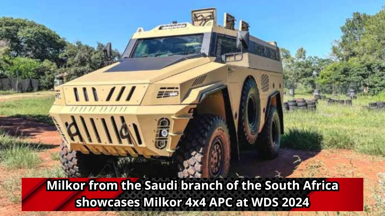 Milkor from the Saudi branch of the South Africa showcases Milkor 4x4 APC at WDS 2024