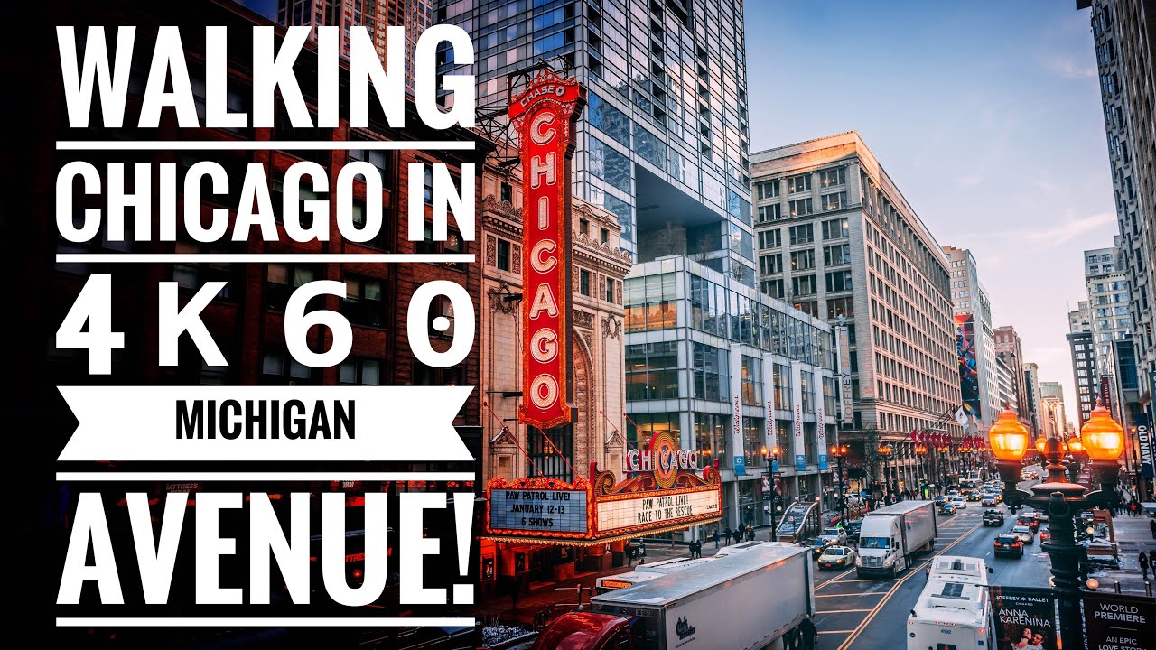 Walking Chicago ⁴ᴷ⁶⁰ - Michigan Avenue and Millennium Park (The Bean)
