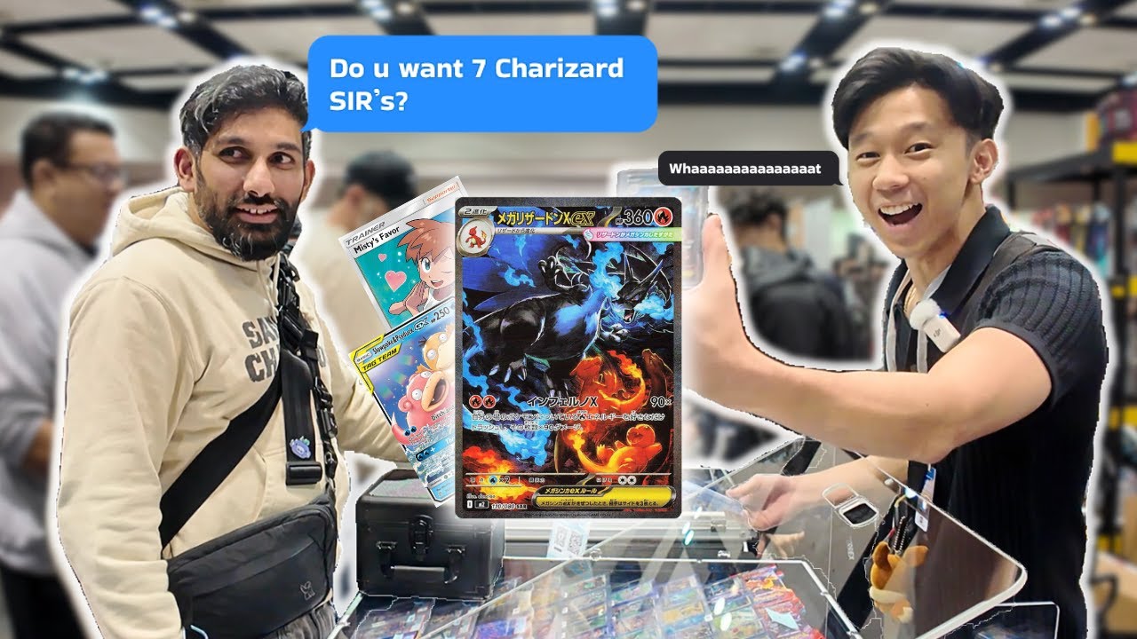 Более 5000 долларов США в виде карточек CHARIZARDS!! Взгляд продавца на выставку карточных игр в ...