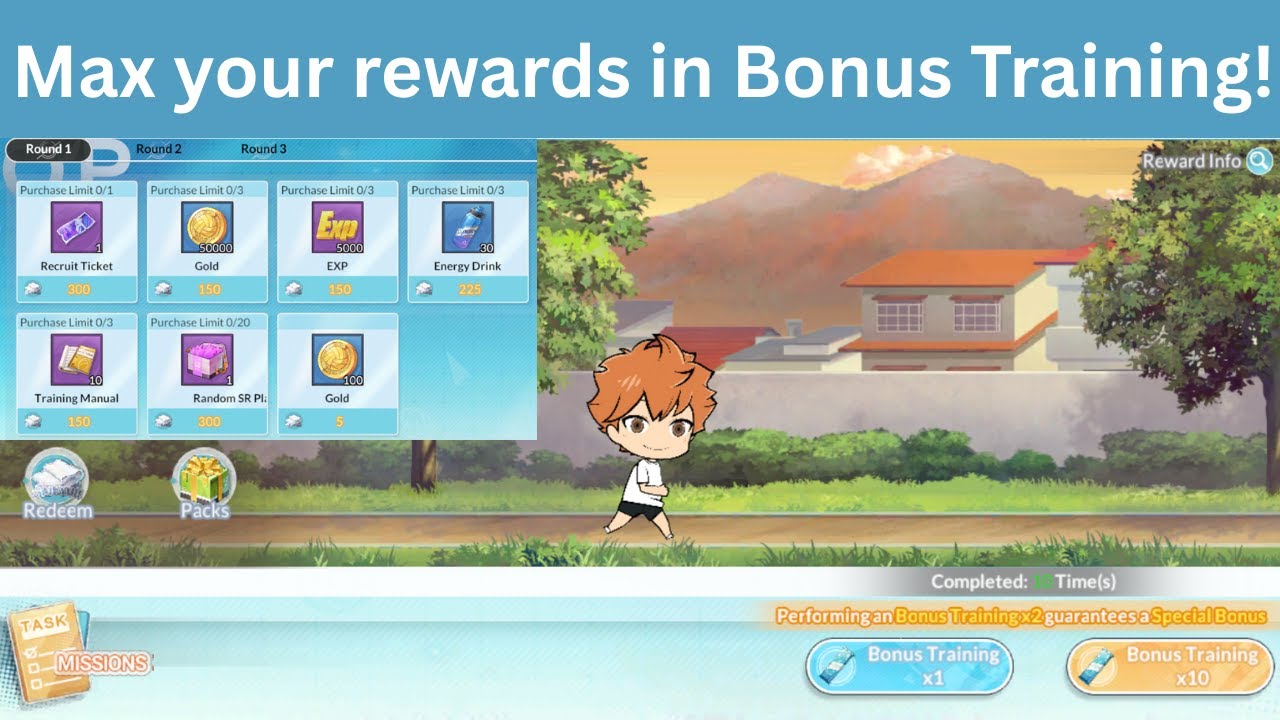 Max your Rewards in Bonus Training! - HAIKYU! FLY HIGH