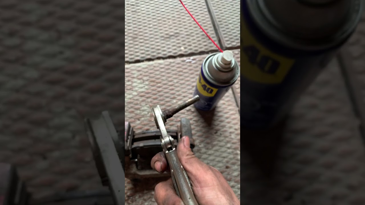 How to clean brake pins