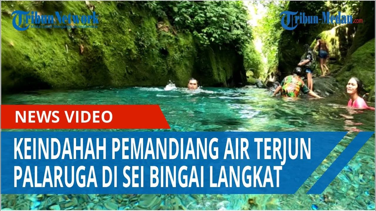 Keindahan Pemandian Air Terjun Palaruga di Sei Bingai Kabupaten Langkat