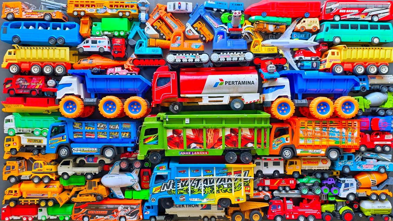Mobil Mobilan Truk Oleng , Mobil Truk Molen, Mobil Balap, Truk Pasir, Excavator, Mobil Roket, Damkar