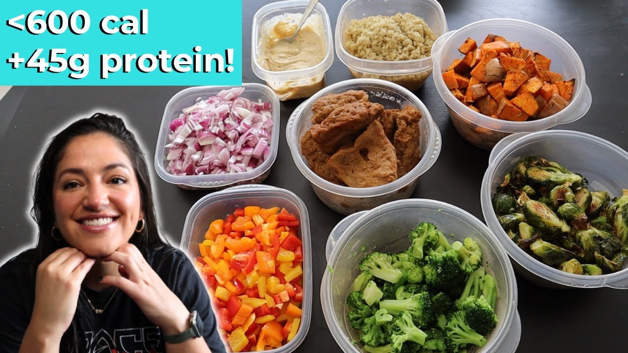 REALISTIC VEGAN MEAL PREP! | +45g PROTEIN