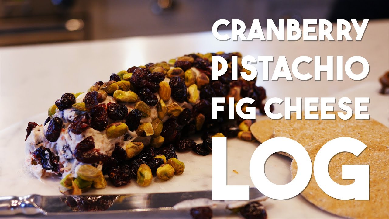 A CRANBERRY PISTACHIO FIG CHEESE LOG RECIPE | KNOB BY THE HOB | #recipe #cooking #food #stew #howto