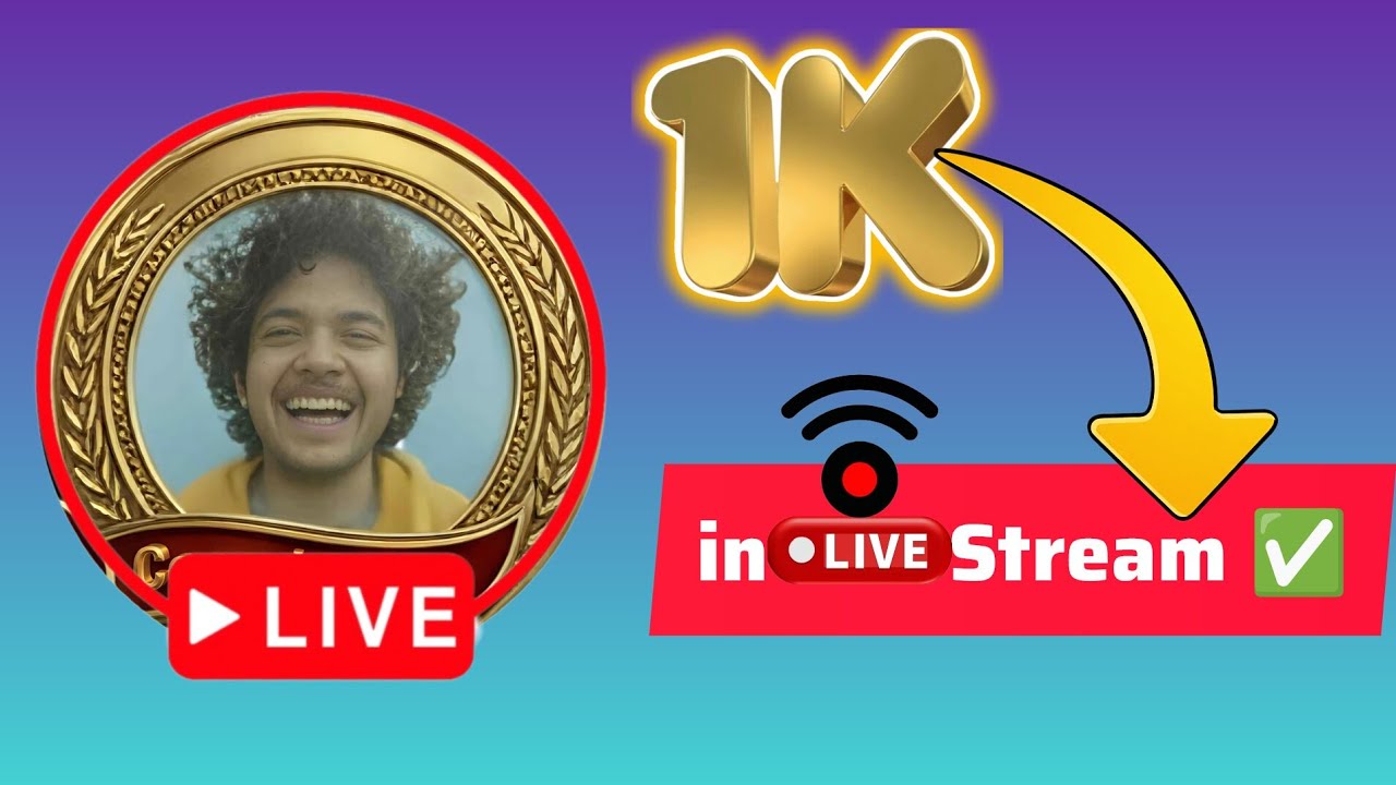 🏆1000(1k)🏆Subscribers Completed with Live stream ✅#62||#live #livefeed #shortfeed ❤️