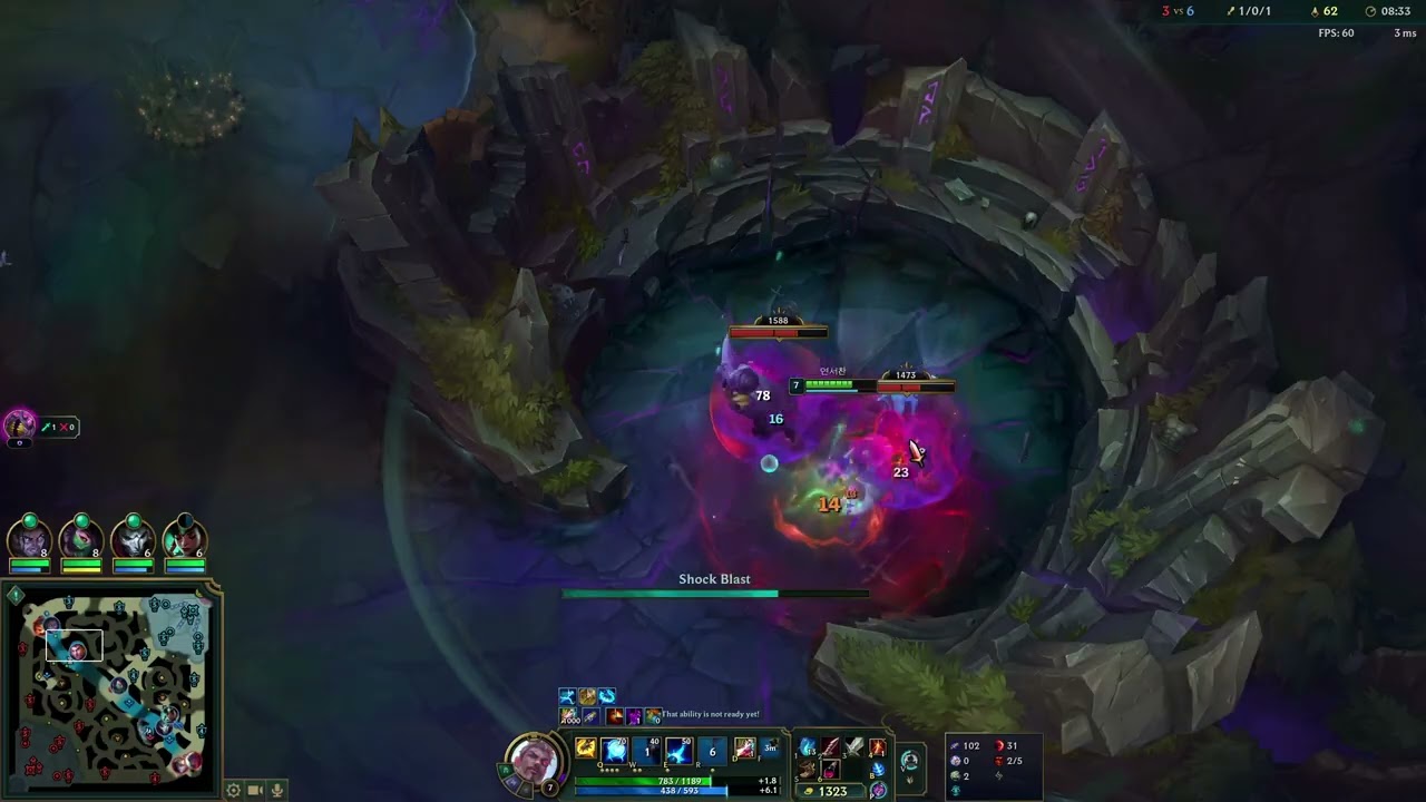 [롤] =제이스= 정말 한치의 모자람도 없이 15서렌을 받아낸 판