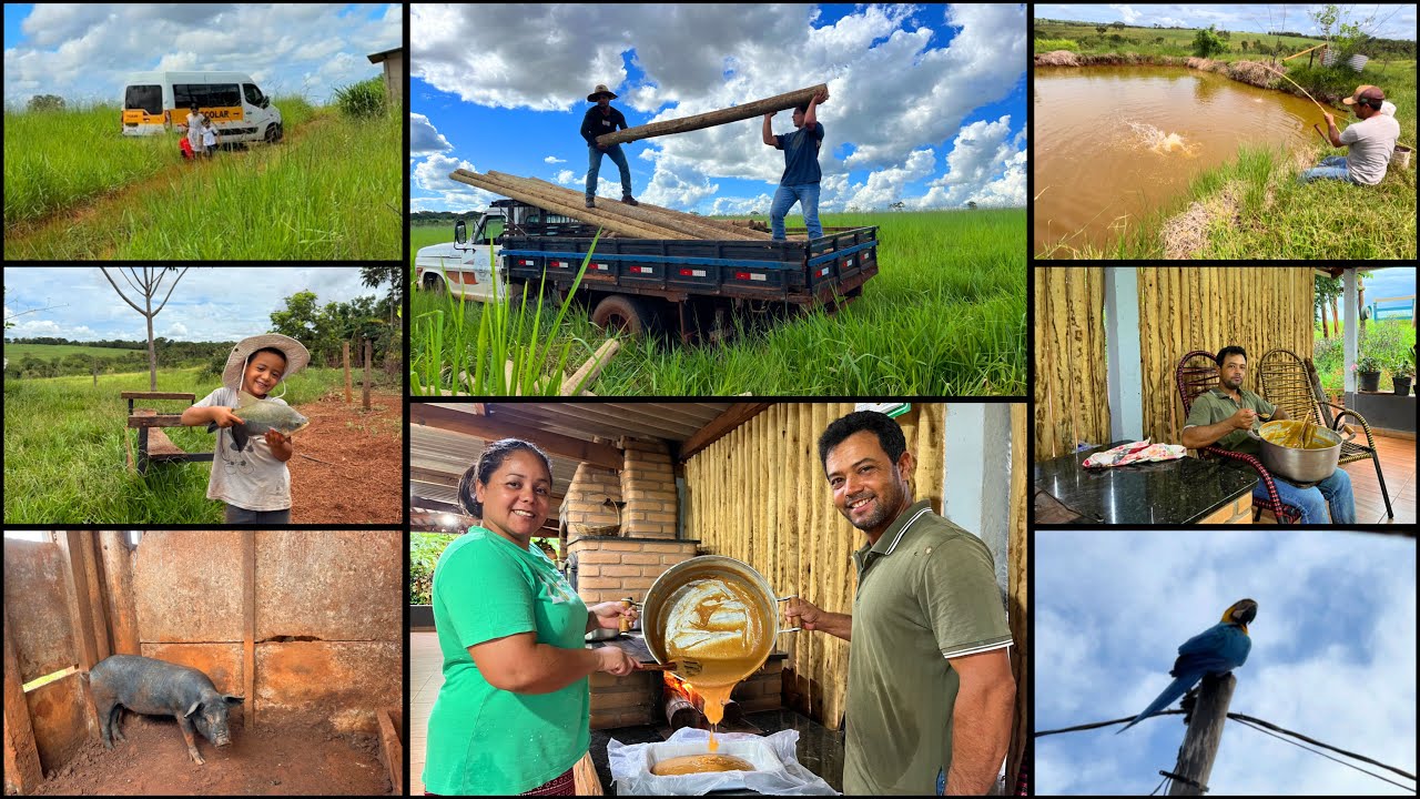 MAIS CONQUISTAS PARA NOSSO SÍTIO| MUITAS TRANSFORMAÇÕES E TRABALHANDO PARA MAIS MUDANÇAS-PESCARIA🙏🏼
