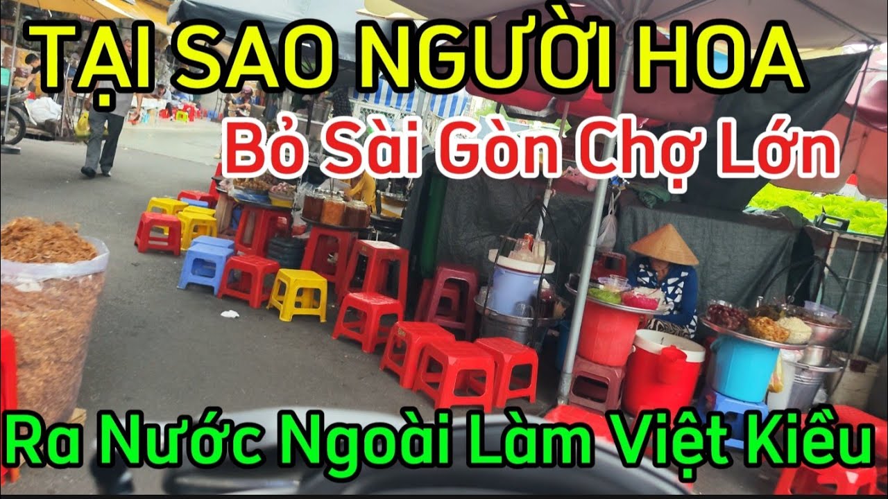 TẠI SAO NGƯỜI HOA RỜI BỎ SÀI GÒN CHỢ LỚN ĐI XỨ KHÁC LÀM ĂN BUÔN BÁN  TRỞ THÀNH VIỆT KIỀU ?