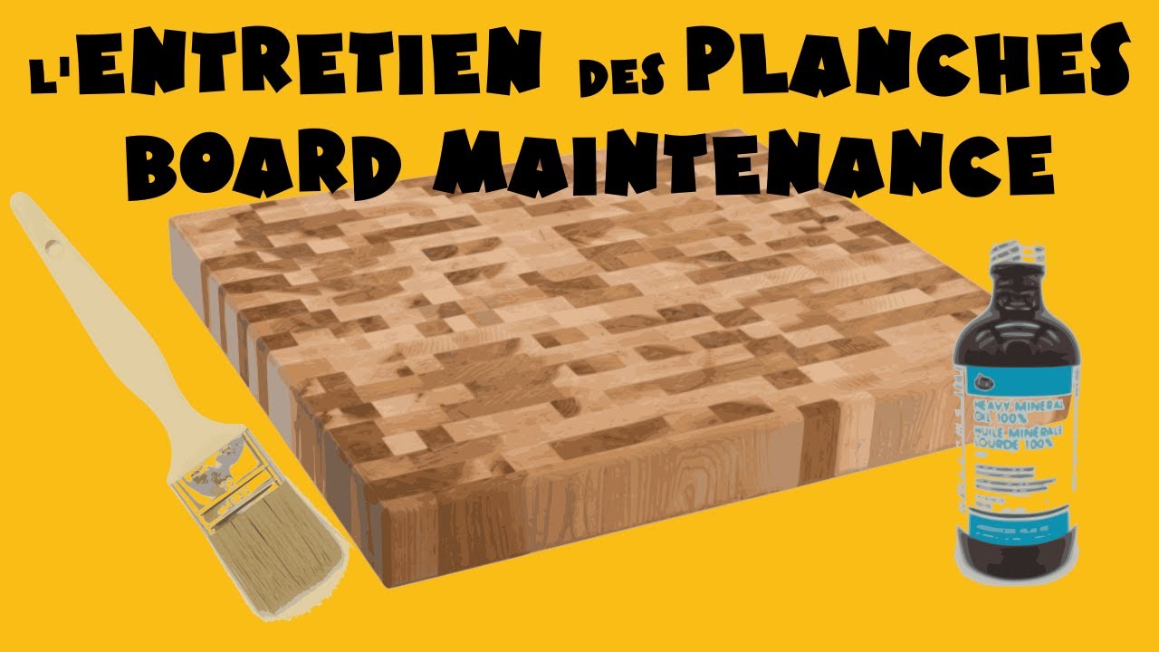 L'entretien des planches à découper en bois de bout