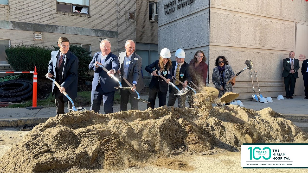 The Miriam Hospital’s centennial groundbreaking event