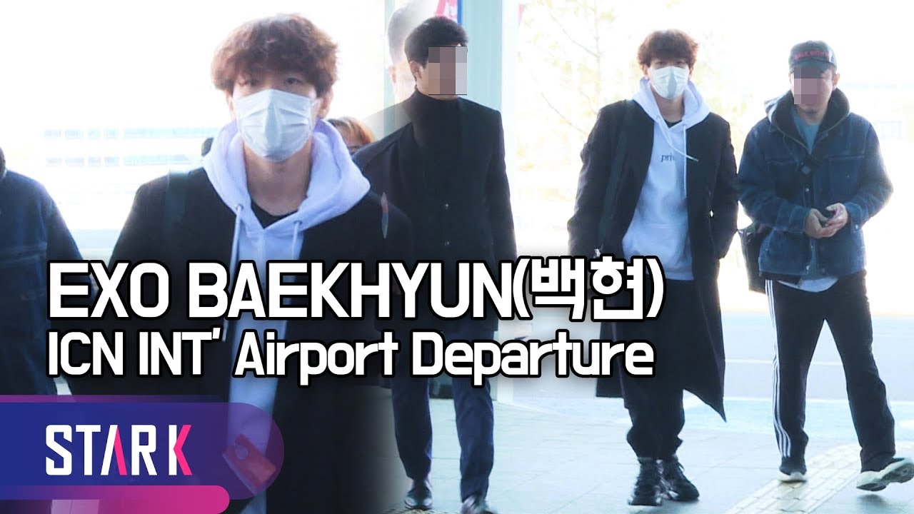 백현 출국, 공항을 마비 시키는 인기 (EXO BAEKHYUN, 20190225_ICN INT' Airport Departure)