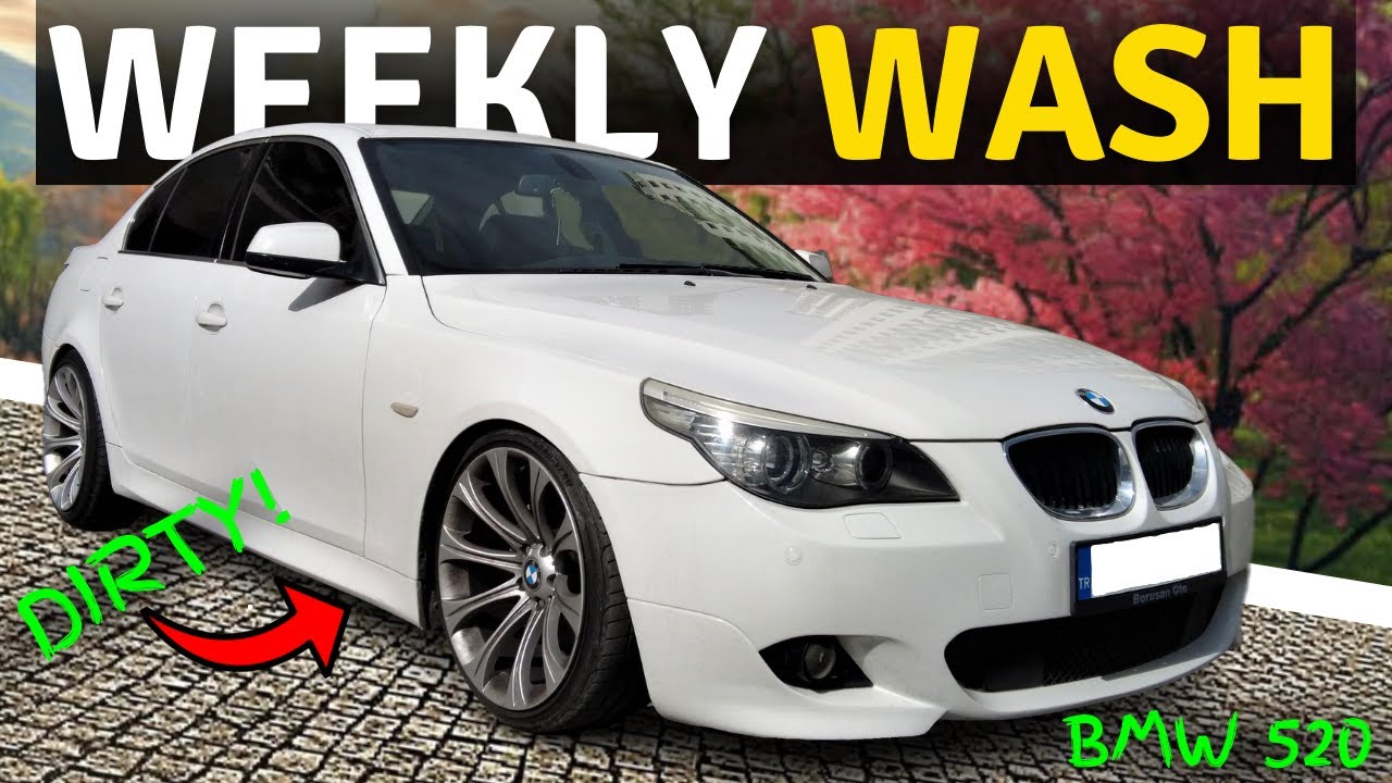 Cleaning A Dirty BMW | Weekly Wash BMW 520 #car #automobile #carwash #carcleaners #cardetailing