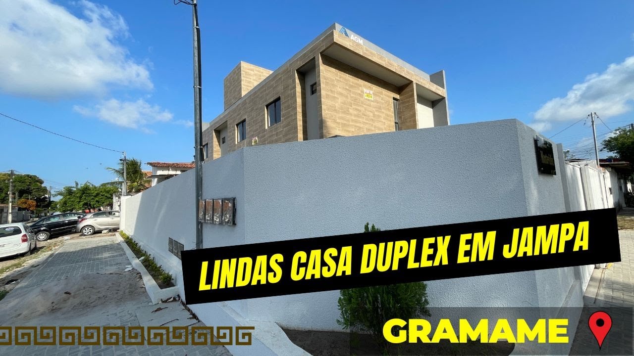 🔴 VENDIDA - Lindas casas Duplex com área privativa grande em João Pessoa - PARAÍBA