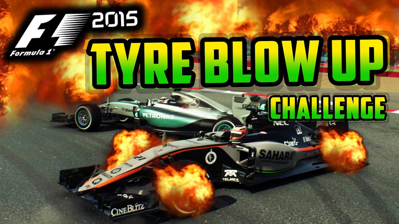 F1 2015: TYRE SAVING! - DRIVE TILL THE TYRES BLOW UP CHALLENGE!